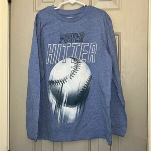 NWOT long sleeve blue shirt from place, size 10/12 boys or large.